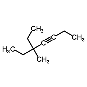5-乙基-5-甲基-3-庚炔结构式_61228-10-2结构式