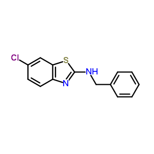 N-苄基-6-氯-1,3-苯并噻唑-2-胺结构式_61249-37-4结构式
