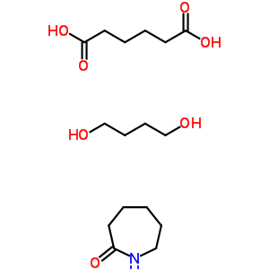 Hexanedioic acid, polymer with 1,4-butanediol and hexahydro-2h-azepin-2-oneStructure,61256-56-2Structure Hexanedioic acid, polymer with 1,4-butanediol and hexahydro-2h-azepin-2-one Structure,61256-56-2Structure