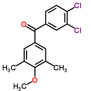 3,4-二氯-3,5-二甲基-4-甲氧基苯甲酮结构式_61259-86-7结构式
