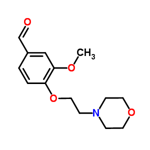 3-甲氧基-4-(2-吗啉-4-基-乙氧基)-苯甲醛结构式_6131-05-1结构式