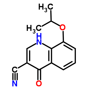 4-羟基-8-(1-甲基乙氧基)-3-喹啉甲腈结构式_61338-36-1结构式
