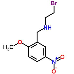 N-(2-溴乙基)-2-甲氧基-5-硝基苄胺结构式_61361-58-8结构式