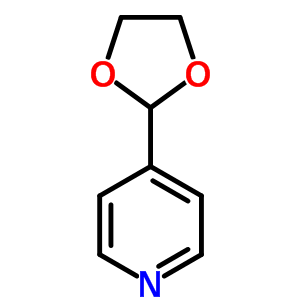 4-(1,3-二氧杂烷-2-基)吡啶结构式_61379-59-7结构式
