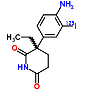 3-碘-4-氨基格鲁米特结构式_61435-64-1结构式