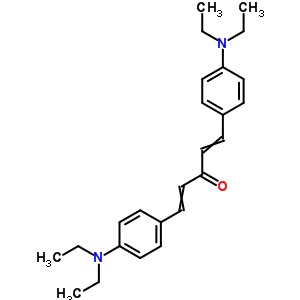 1,5-双[4-(二乙基氨基)苯基]-1,4-戊二烯-3-酮结构式_61445-93-0结构式