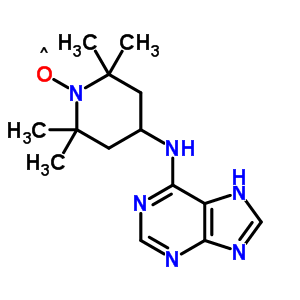 N(6)-(2,2,6,6-四甲基-1-氧基哌啶-4-基)腺嘌呤结构式_61468-65-3结构式