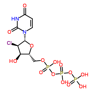 2-氯-2-脱氧尿苷 5-三磷酸结构式_61468-91-5结构式
