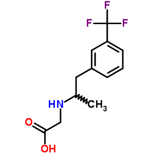 1-(3-三氟甲基苯基)-2-(2-羧基甲基)氨基丙烷结构式_61471-64-5结构式