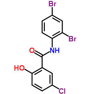5-氯-n-(2,4-二溴苯基)-2-羟基-苯甲酰胺结构式_6149-65-1结构式