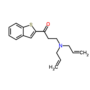2-(3-(二烯丙基氨基)丙酰基)苯并噻吩结构式_61508-29-0结构式
