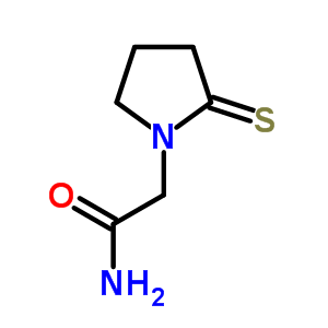 2-硫氧代-1-吡咯烷乙酰胺结构式_61516-78-7结构式