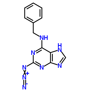 Methylene-2-azido-6-benzylaminopurineStructure,61716-00-5Structure Methylene-2-azido-6-benzylaminopurine Structure,61716-00-5Structure
