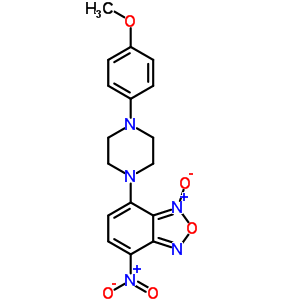 7-[4-(4-甲氧基苯基)-1-哌嗪]-4-硝基苯并呋咱 1-氧化物结构式_61785-71-5结构式