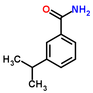 (9CI)-3-(1-甲基乙基)-苯甲酰胺结构式_61843-02-5结构式