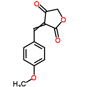 (3Z)-3-(4-甲氧基亚苄基)-2,4(3H,5H)-呋喃二酮结构式_61853-41-6结构式