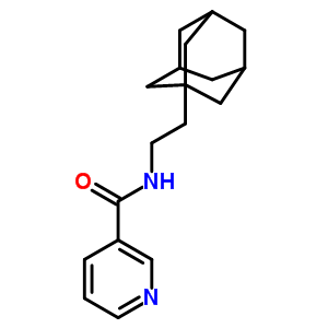 N-[2-(1-金刚烷)乙基]吡啶-3-羧酰胺结构式_61876-31-1结构式