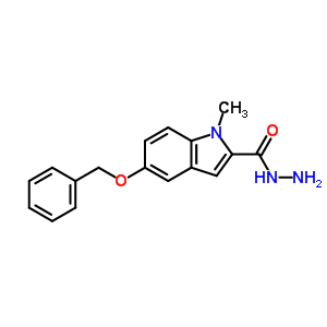 1-甲基-5-(苯基甲氧基)-1H-吲哚-2-羧酸肼结构式_61905-94-0结构式