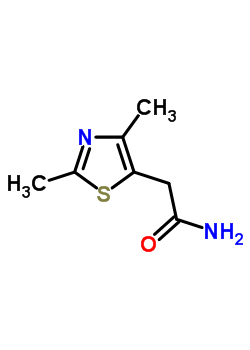 2-(2,4-二甲基-1,3-噻唑-5-基)乙酰胺结构式_61928-55-0结构式