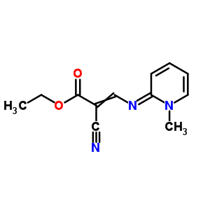2-氰基-3-[(1-甲基-2(1h)-吡啶)氨基]-2-丙酸乙酯结构式_62078-63-1结构式