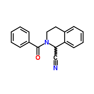 2-苯甲酰基-1,2,3,4-四氢-1-异喹啉甲腈结构式_62172-57-0结构式