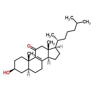 3-羟基胆甾-8-烯-11-酮结构式_62250-89-9结构式