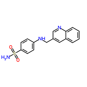 4-((3-喹啉甲基)氨基)苯磺酰胺结构式_62294-82-0结构式