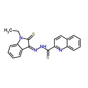 N-[(1-乙基-2-磺酰基-吲哚-3-基)氨基]喹啉-2-硫代甲酰胺结构式_62295-15-2结构式