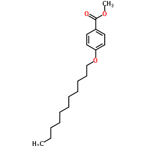 4-n-十一氧基苯甲酸甲酯结构式_62443-11-2结构式