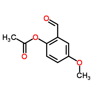 2-(乙酰基氧基)-5-甲氧基-苯甲醛结构式_62536-85-0结构式