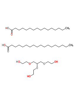 甘油-聚乙二醇醚棕榈酸硬脂酸酯结构式_62563-68-2结构式