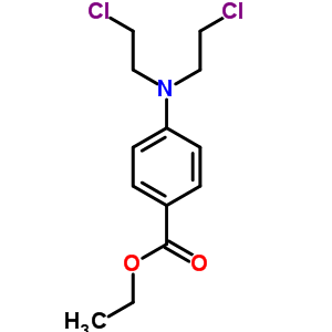 4-[双(2-氯乙基)氨基]苯甲酸乙酯结构式_6259-79-6结构式