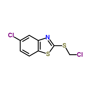 5-氯-2-[(氯甲基)硫代]-苯并噻唑结构式_62601-20-1结构式