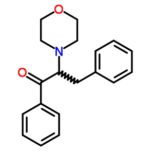 2-吗啉-4-基-1,3-二苯基-丙烷-1-酮结构式_6267-73-8结构式