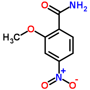 2-甲氧基-4-硝基苯甲酰胺结构式_62726-03-8结构式