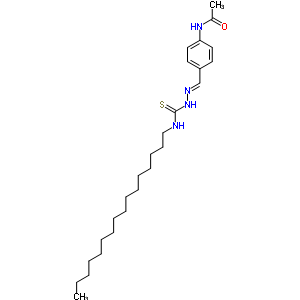 N-[4-[(z)-(十六基硫代氨基甲酰肼基)甲基]苯基]乙酰胺结构式_6277-22-1结构式
