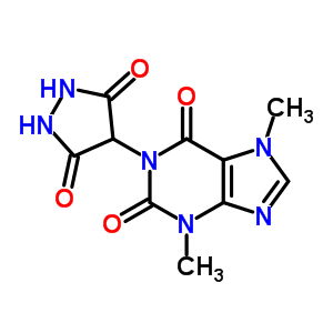 1-(3,5-二氧代吡唑i二n-4-基)-3,7-二甲基-嘌呤-2,6-二酮结构式_62787-56-8结构式
