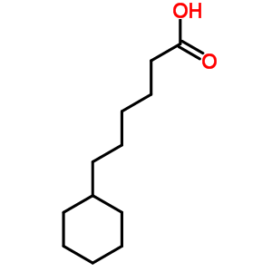 6-环己基己酸结构式_6283-88-1结构式