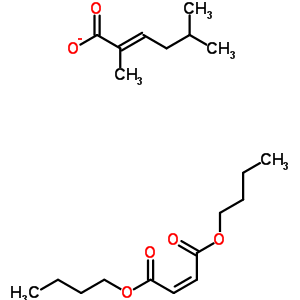 (Z)-2-丁烯二羧酸二丁基酯与2-甲基-2-丙烯酸-2-甲基丙酯的聚合物结构式_62851-73-4结构式