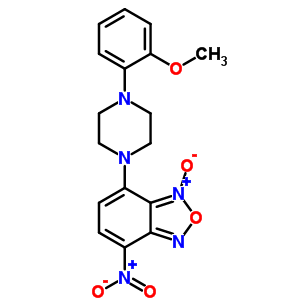 7-[4-(2-甲氧基苯基)-1-哌嗪基]-4-硝基苯并呋咱 1-氧化物结构式_62884-26-8结构式