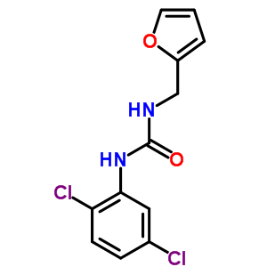 3-(2,5-二氯苯基)-1-(2-呋喃基甲基)脲结构式_6298-29-9结构式