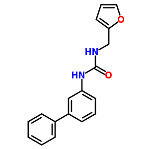 n-[1,1-联苯]-3-基-n-(2-呋喃甲基)-脲结构式_6298-33-5结构式