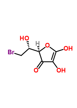 6-脱氧-6-溴抗坏血酸结构式_62983-44-2结构式