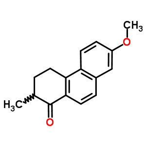 3,4-二氢-7-甲氧基-2-甲基-1(2H)-菲酮结构式_6299-09-8结构式