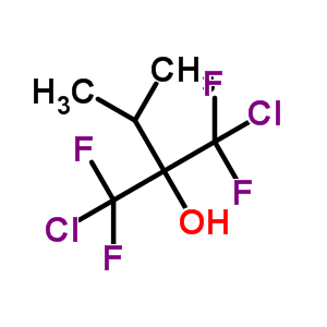 1-氯-2-(氯二氟甲基)-1,1-二氟-3-甲基-2-丁醇结构式_6301-98-0结构式
