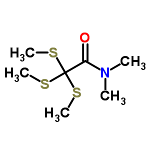 N,N-二甲基-2,2,2-三(甲基硫代)-乙酰胺结构式_63017-90-3结构式