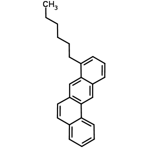 8-己基苯[a]蒽结构式_63019-34-1结构式