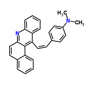 12-[p-(二甲基氨基)苯乙烯]苯[a]吖啶结构式_63019-59-0结构式