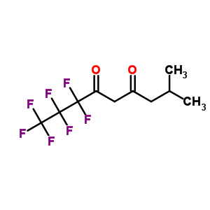 1,1,1,2,2,3,3-七氟-8-甲基-壬烷-4,6-二酮结构式_6304-28-5结构式