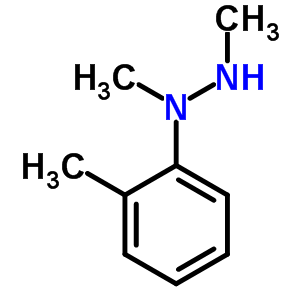 1,2-二甲基-1-(2-甲基苯基)-肼结构式_6304-62-7结构式